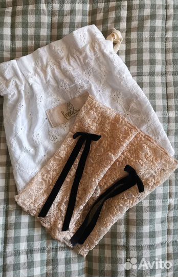 Митенки с бантом