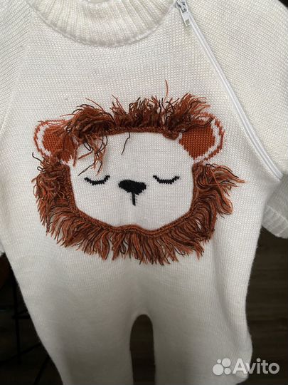 Комбинезон шерсть 68-74