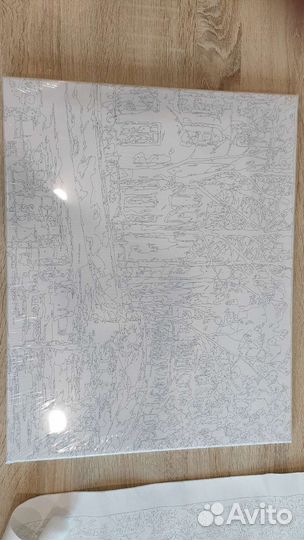 Холсты. Один на подрамнике. Цена за все