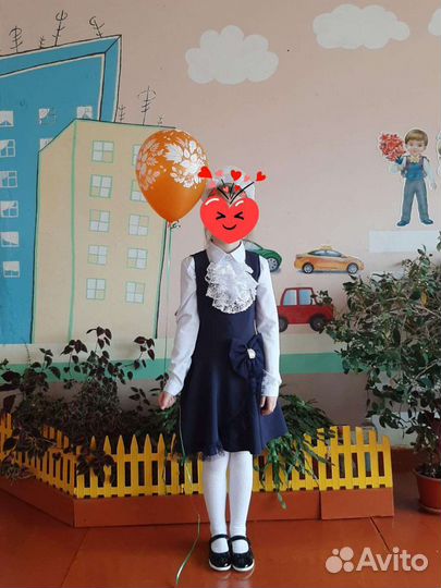 Платье для девочки школьное