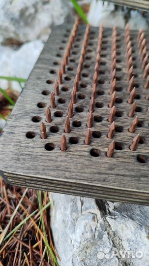 Садху доска медная с медными гвоздями для йоги л