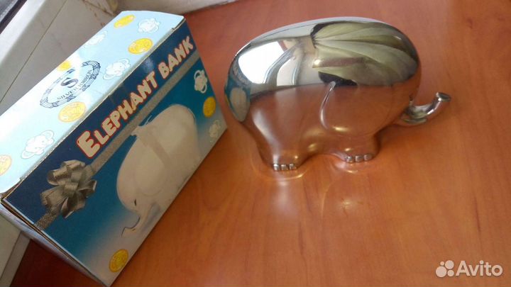 Vintage Новая копилка серебрение