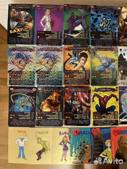 Карточки человек паук черепашки ниндзя скуби ду