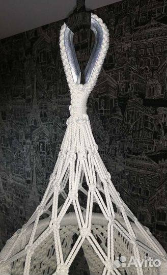 Подвесное кресло - шатер в стиле макраме