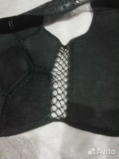 Кожаная жилетка, размер 44-46