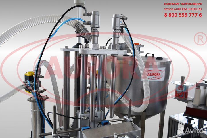 Полуавтоматическая линия розлива химии