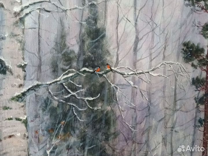 Картина маслом на холсте большая пейзаж