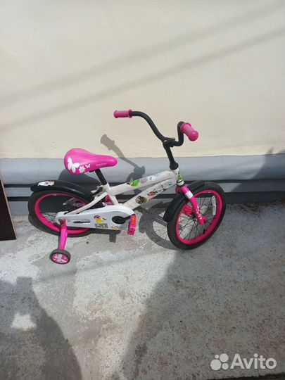 Велосипед детский 4 колесный для девочки