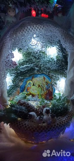 Вертеп рождественский поделка