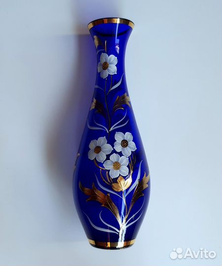 Ваза для цветов. Цветное стекло, Богемия