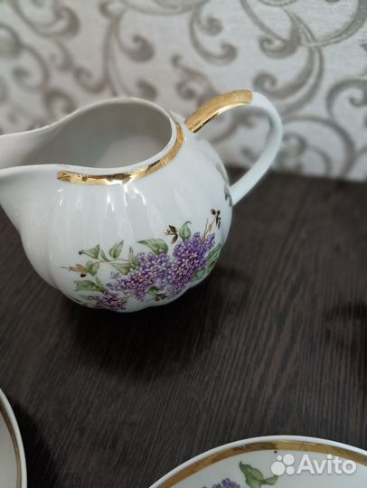 Чайный сервиз Сирень Дулево 1961 год