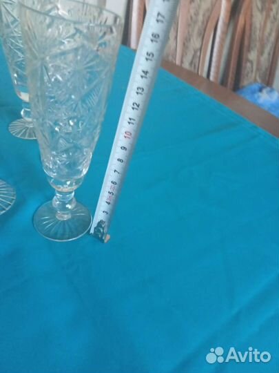 Фужеры и стаканы для вина.Хрусталь СССР