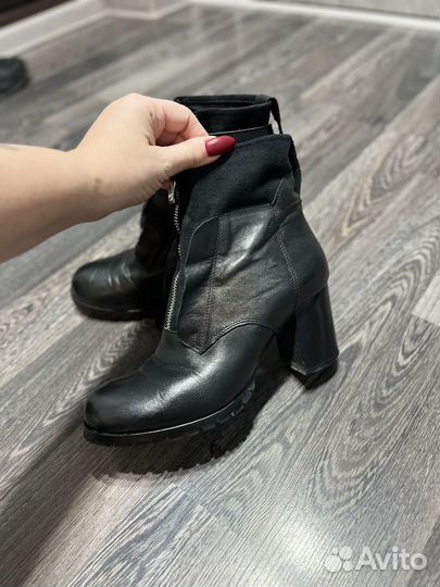 Ботильоны натуральная кожа зима