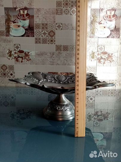 Ваза фруктовница металлическая