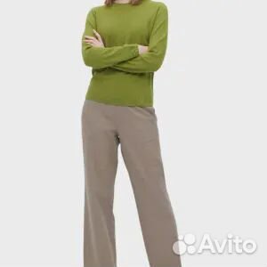 Джемпер Uniqlo Cashmere 3D Knit Seamless, зеленый