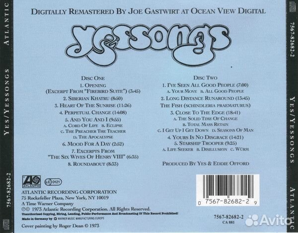 Yes - Yessongs (2CD)