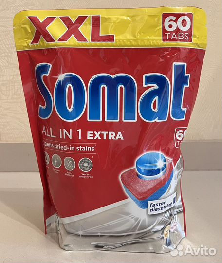 Капсулы для посудомоечных машин Somat