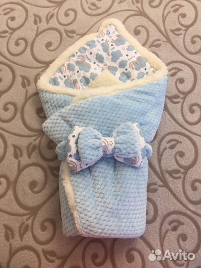 Конверт на выписку для мальчика зимний