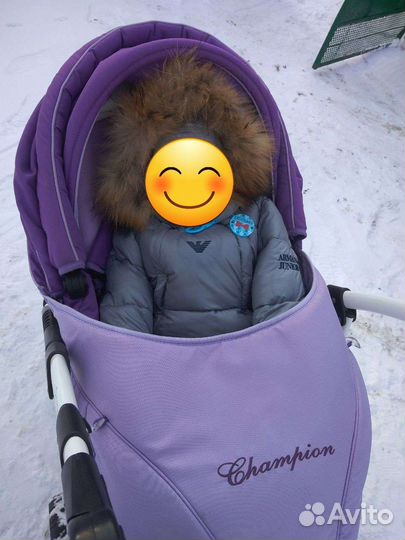 Коляска 2 в 1 adamex champion