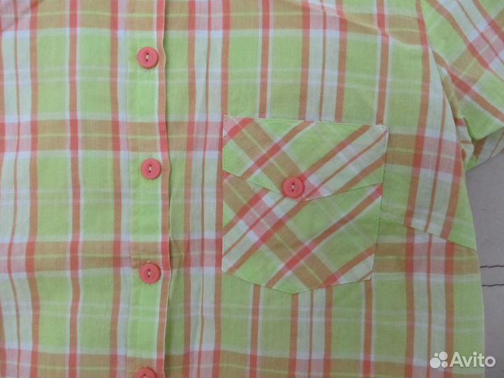 Рубашка 46 разм, салатовая (USA)