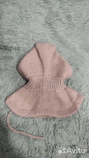 Шапка-шлем детская ручной работы новая