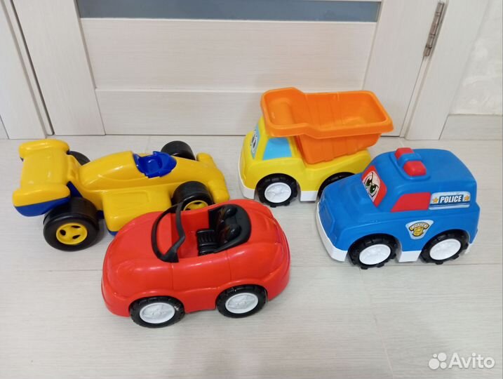 Машинки Полесье и Keenway, 4 шт