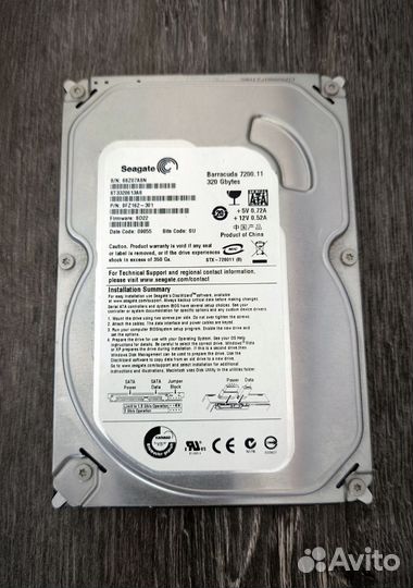 Жесткий Диск Seagate Barracuda 7200.11 320Gb
