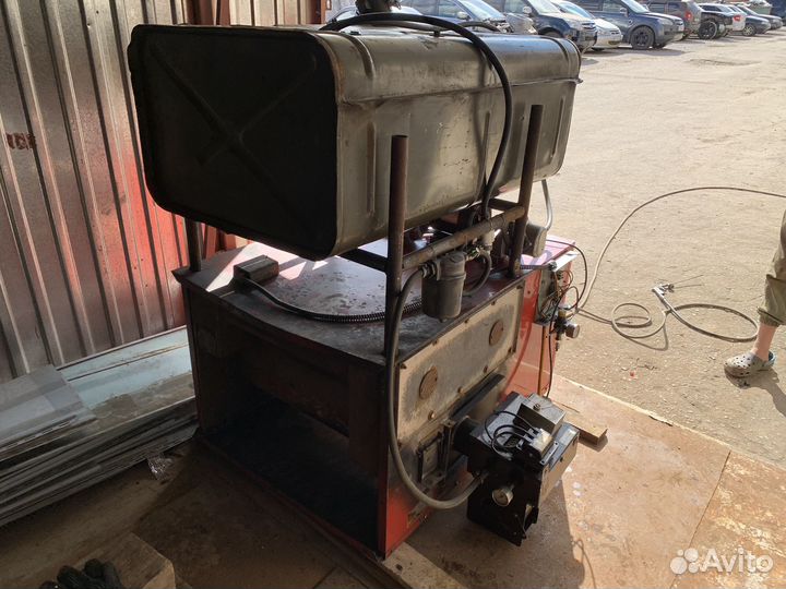 Тепловая воздушная печь на отработаном масле