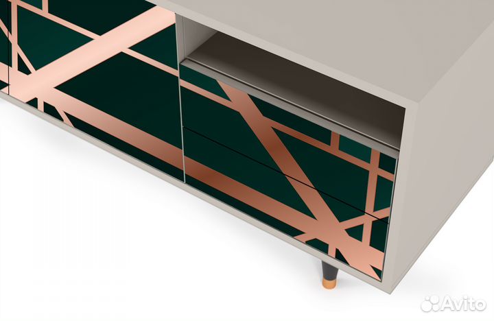 Тв-тумба T7 - Сатин - Emerald Gats