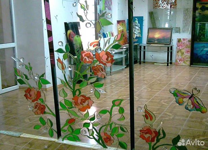 Стекло с фотопечатью с подсветкой