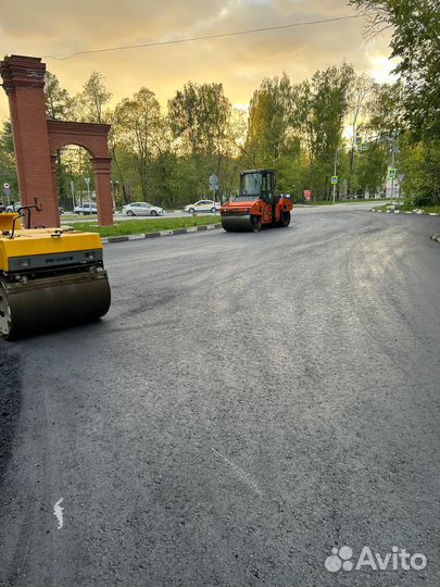 Асфальтирование укладка асфальтовой крошки