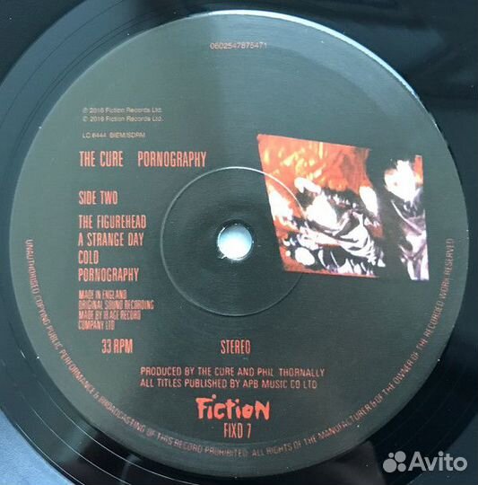 Виниловая пластинка The Cure, Pornography (2016 Re