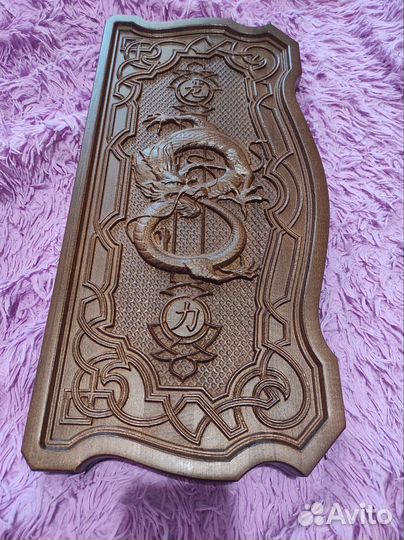 Нарды резные новые