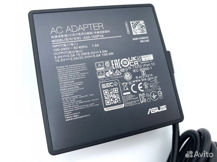 Зарядка (блок питания) для Asus A20-100P1A