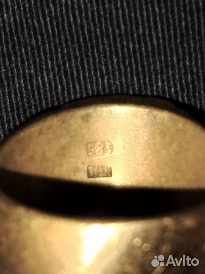 Мужская золотая печатка