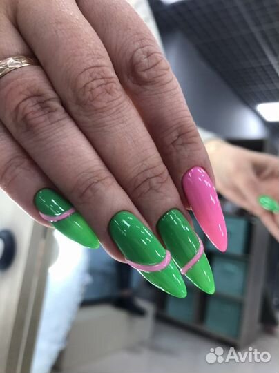 Маникюр наращивание
