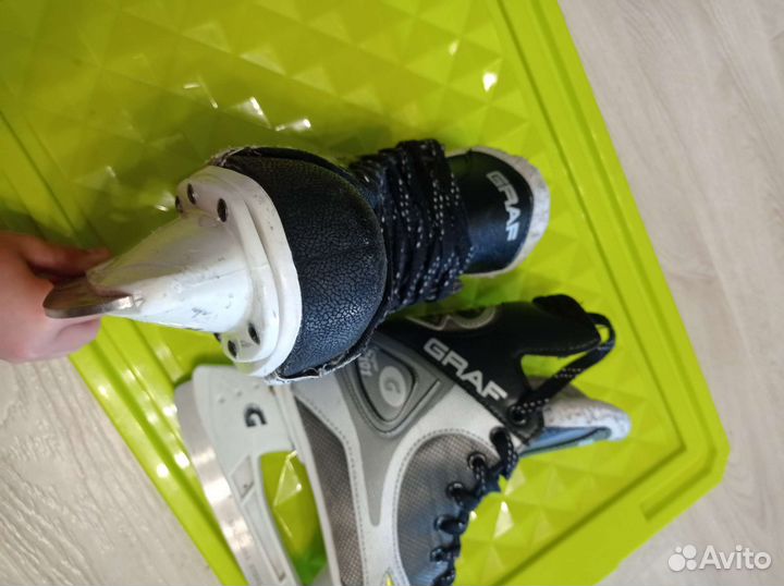 Коньки хоккейные graf. Размер 34