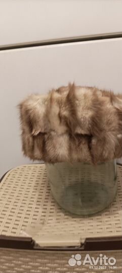 Шапка женская песец