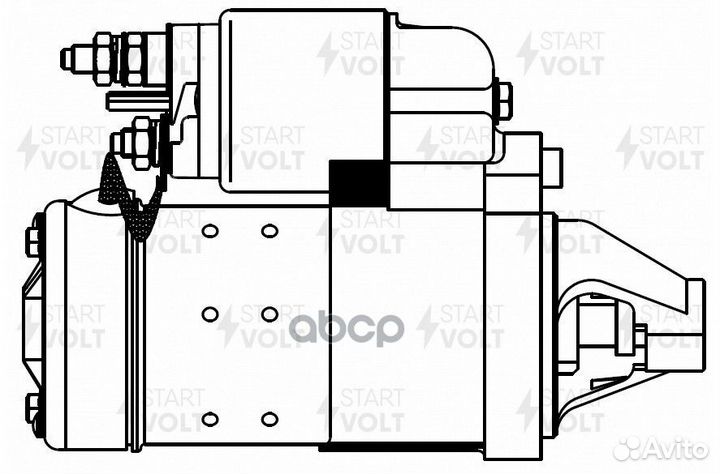 Стартер fiat doblo 1.4 05-1.0кВт LST 1619