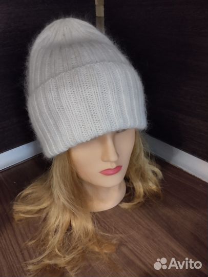 Шапка меринос и мохер
