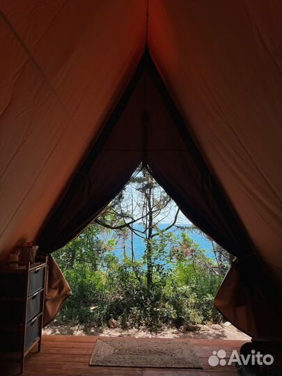 Палатка шатер для Глемпинга Призма Дикий дом