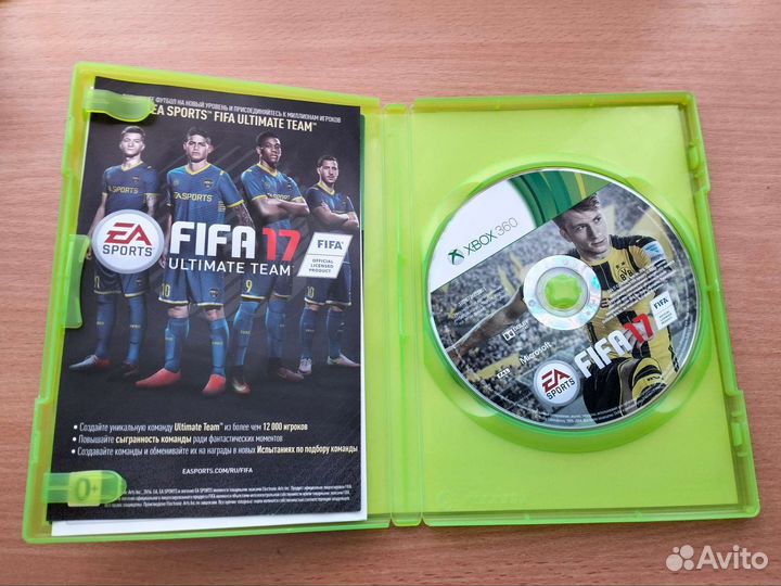 Лицензионный диск Fifa 17 (2017) на xbox 360
