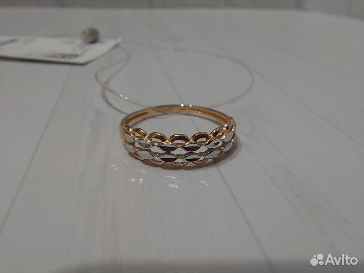 Золотое кольцо 16,5 размер Новое