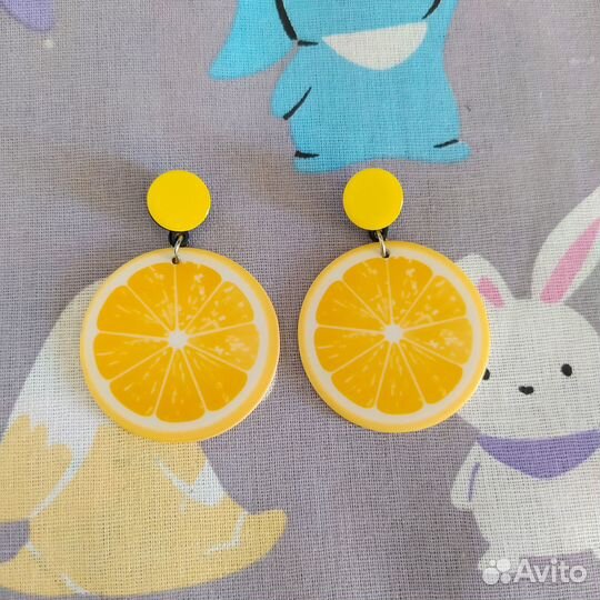 Серьги Апельсин
