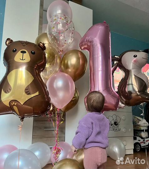Шары гелиевые на день рождения,девичник,выписка