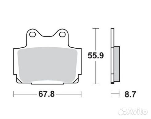 Тормозные колодки Yamaha FZR 250 400 FZ400