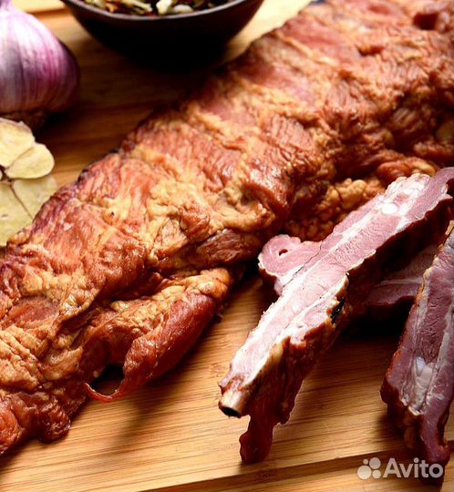 Колбаса домашняя копченые ребра