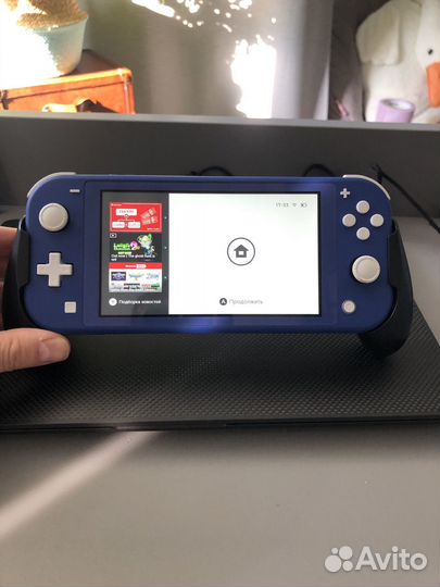 Nintendo switch lite + бампер
