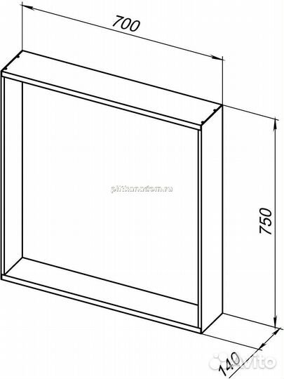 Allen Brau Reality 1.32017.02 Зеркало, серебро браш