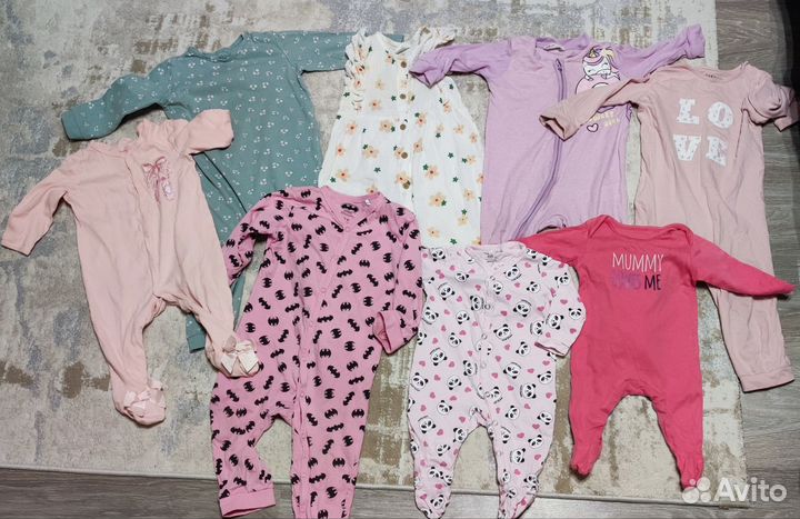 Пакет вещей для девочки от 0 до года